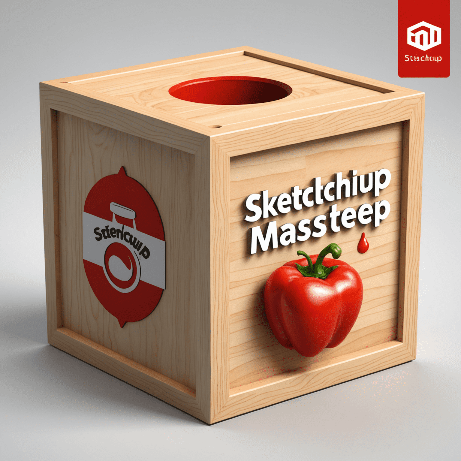 SketchUp Master Classes Logo - A stylized 3D cube with the text 'SketchUp Master'